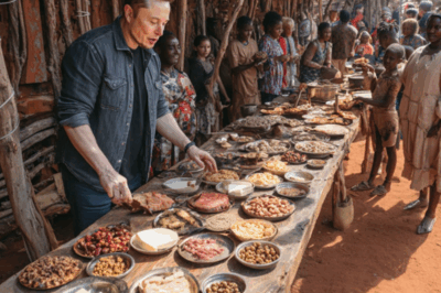 A Simple Meal, A Powerful Moment: Elon Musk Shares Unexpected Bond with Humble Villager in Touching Outdoor Encounter