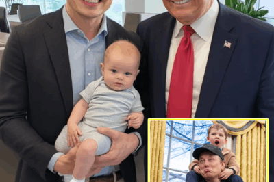 Elon Musk Brings a Newborn to Meet Donald Trump — But a Strange Symbol on the Baby’s Blanket Leaves Everyone Asking the Same Question