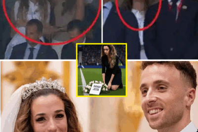 At Anfield’s Heart, She Left Flowers for Diogo Jota — and a Sealed Envelope That May Hold the Words She Couldn’t Say Aloud