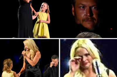 “Can We Sing It, Mom?” — Miranda Lambert’s Tearful Moment With Her Daughter Stuns CMA Fest Crowd as Blake Shelton Watches. Nashville froze in time on Saturday night. Under the blazing CMA Fest lights, Miranda Lambert did something no one expected — she introduced her daughter to the world for the very first time. As the crowd erupted, a hush quickly fell when a small figure — a bright-eyed girl no older than eight — stepped into the spotlight. Clutching her mother’s hand, she whispered, “Can we sing it, Mom?” And then it began. The opening chords of “The House That Built Me” echoed through the stadium — the same song that defined Miranda’s career, now reborn as a duet between mother and daughter. But what truly broke hearts came next — Blake Shelton, seated quietly in the front row, was seen wiping away tears. Witnesses say he mouthed, “She’s perfect.” By the final chorus, the entire stadium was on its feet — 60,000 people standing not for fame, but for a moment of love, legacy, and healing. Watch the breathtaking mother-daughter duet that brought CMA Fest to a standstill — full video below 👇