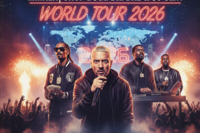 It’s Official: Eminem, Snoop Dogg, Dr. Dre & 50 Cent Unite for the 2026 World Tour That Will Redefine Rap History