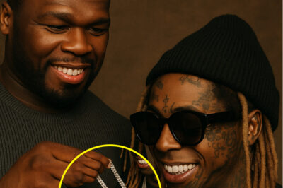 50 Cent Surprises Lil Wayne With a Custom Chain Featuring His Label’s New YSL Logo — Fans L0se It