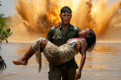 Marine Uses ‘Bare Hands’ to Pin the Grim Reaper Under the Mud