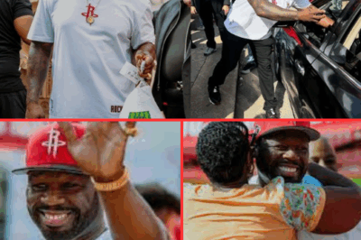 50 Cent and the Houston Rockets Distribute Thousands of Holiday Gifts to the Houston Community