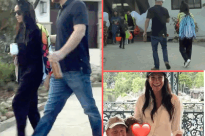 Rare Sight: Meghan And Harry Leave Their Montecito ‘Cocoon’ With Lilibet & Archie To Go Trick-Or-Treating!