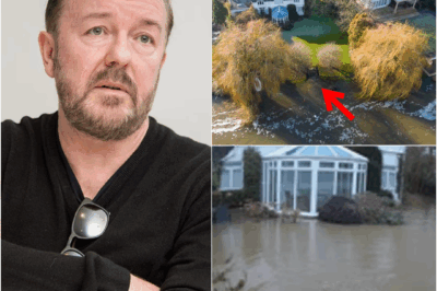 “A £5 MILLION DREAM — ALMOST UNDERWATER!” Ricky Gervais Warned His Luxury Mansion Could Be Submerged in D3adly Thames Floods