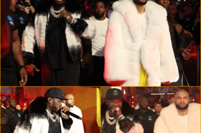 “EUBANK JR’S WILD RING WALK SH0CKS FANS!” — 50 Cent Joins the Spectacle as White Coat Steals the Show Before Benn Victory