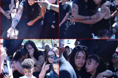 “DAD IS GONE, MY CHILD…” — Junior King’s Wife and Two Children Break Down in Tears at His Funeral, Fans Couldn’t Hold Back Their Tears Watching the Footage
