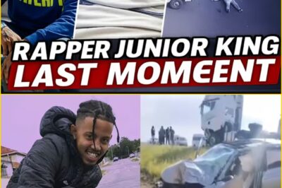 “THIS IS THE MOMENT EVERYTHING CHANGED” — Alleged CCTV F00tage Linked to Rapper Junior King’s Fat-al Car Crash Sparks Sh0ck and Heartbreak Online