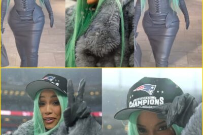 Cardi B Stuns Fans in Glamorous Look While Cheering on Stefon Diggs at Patriots Game — Fashion, Star Power, and Unmissable Energy Light Up Gillette Stadium