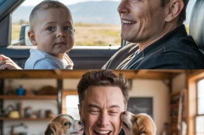 ELON MUSK MELTS HEARTS — Rare Tender Moment With Son X and Family Dog Sends Internet Into Frenzy