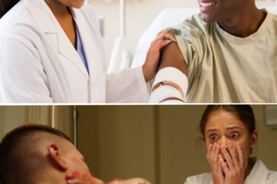 The nurse enthusiastically cared for the patient until she saw the tattoo on his b0dy