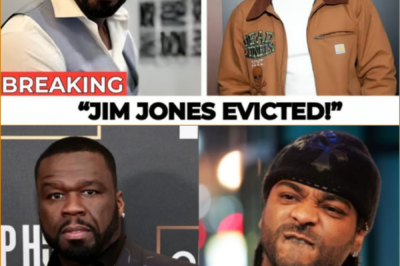 LOCKED OUT IN THE BRONX? 50 CENT POSTS VIDEO OF JIM JONES OUTSIDE BUILDING WITH EVICTION NOTICE — AND THE INTERNET ERUPTS