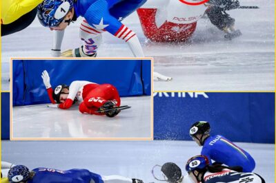 Chaos on Ice: Spectators Frozen as Top Speed Skater Suffers Horror Crash Mid-Race