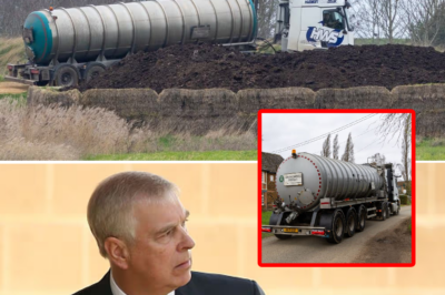 A STINKY WELCOME: 150,000 gallons of liquid manure dumped behind Prince Andrew’s new home!