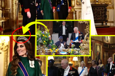 ALL EYES ON KATE… AND ONE SPARKLING DETAIL STEALS THE NIGHT.— Royal Couple Dazzle At State Banquet