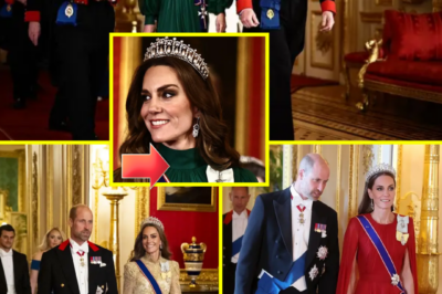 SHE WALKED IN… AND THE ROOM STOOD STILL. — Princess Kate Stuns In Flowing Green Gown At State Banquet