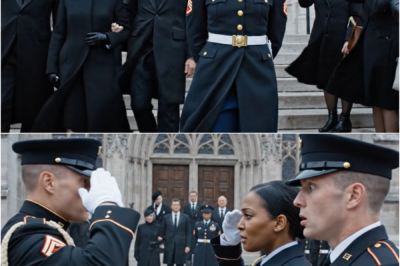 HUMILIATED AT THE FUNERAL — They Forced Her To Walk Behind Like A Servant… Until A Military Salute Froze The Entire Elite Crowd In Sh0ck