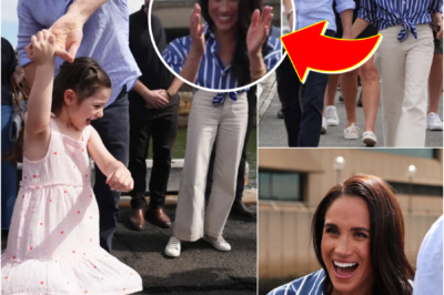 5 MINUTES AGO: Prince Harry suddenly shares a twirling moment with a 4-year-old girl — after Meghan Markle makes a playful remark…