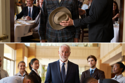 The raggedly dressed old man was kicked out of the fancy restaurant… an hour later, all the managers bowed their heads and addressed him as chairman