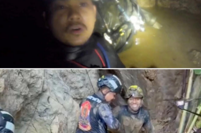 Surviving for over a week trapped inside a flooded gold mine in Laos, five villagers break down in tears upon seeing rescuers