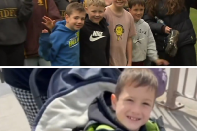 When the Fiery Monster of Cancer Besieges an 8-Year-Old Boy: The Entire Town Rallies in the Pouring Rain, Opening Their Arms to Shield Their Little Warrior!
