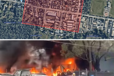 Tyre shop suddenly erupts in flames leaving one injured: Seven firetrucks and two aerial appliances work at full capacity to battle the blaze