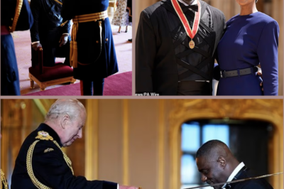 A HISTORIC HONOUR… BUT ONE SMALL DETAIL STOLE THE SPOTLIGHT! — Idris Elba was officially knighted by King Charles during a prestigious investiture ceremony at Windsor Castle, leading a group of stars receiving honours for their contributions and achievements.