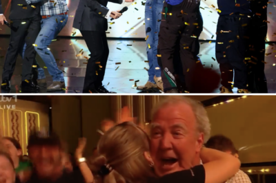 Going viral: The moving behind-the-scenes moment between Jeremy Clarkson and Simon Cowell after the Hawkstone Farmers Choir’s victory on Britain’s Got Talent