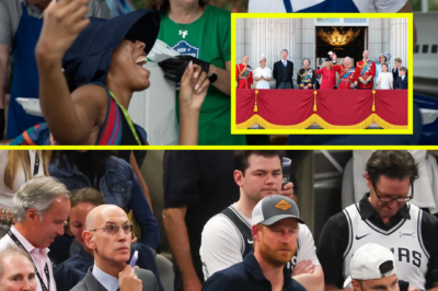 Prince Harry has been pictured in a surprisingly down-to-earth scene — serving up barbecue in an apron and gloves — as the Royal Family gathered for a major public moment back in the UK