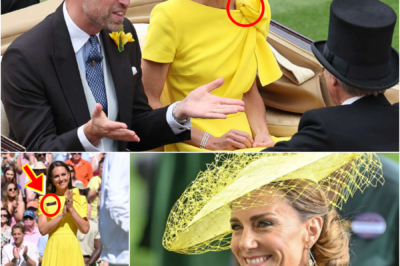 JUST MINUTES AGO — PRINCESS KATE STUNS IN A LEMON-YELLOW DRESS AT ROYAL ASCOT, AND A SUBTLE DETAIL WAS CAUGHT ON CAMERA…