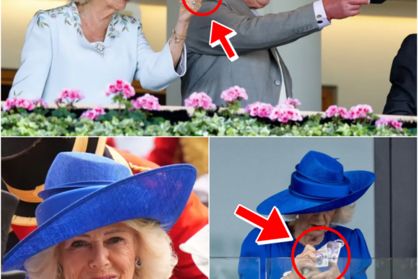 JUST NOW – Queen Camilla was caught fumbling with cash during an...